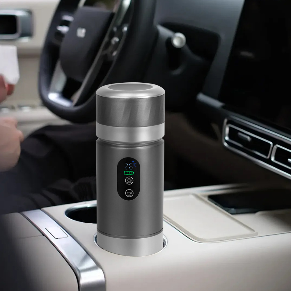 Coffee Maker - Portable Self-Heating Espresso Coffee Maker LED