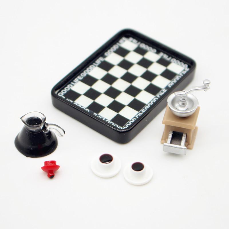 Coffee Maker - Dollhouse Miniature Coffee Maker Grinder Black