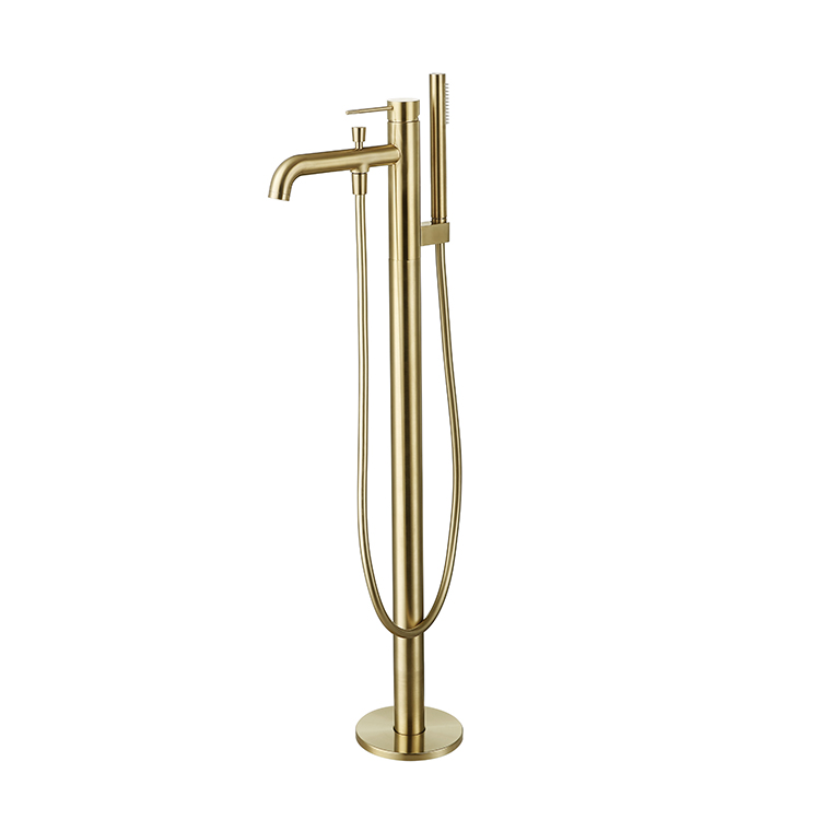 Stand Mixer - Gold Minimalist Bathroom Shower Mixer Deck