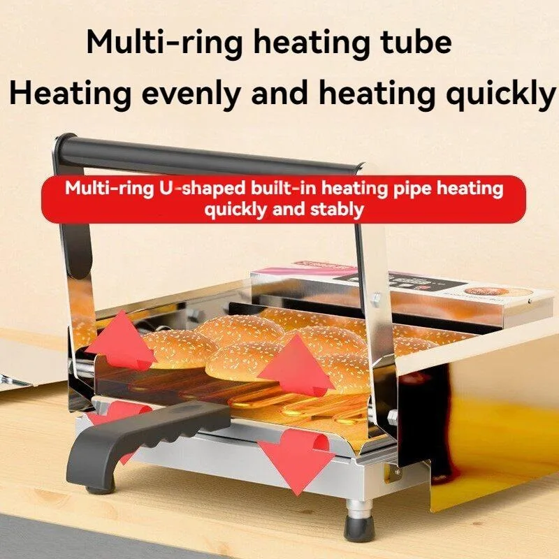 Toaster - Commercial Double-layer Automatic Burger Griller Small