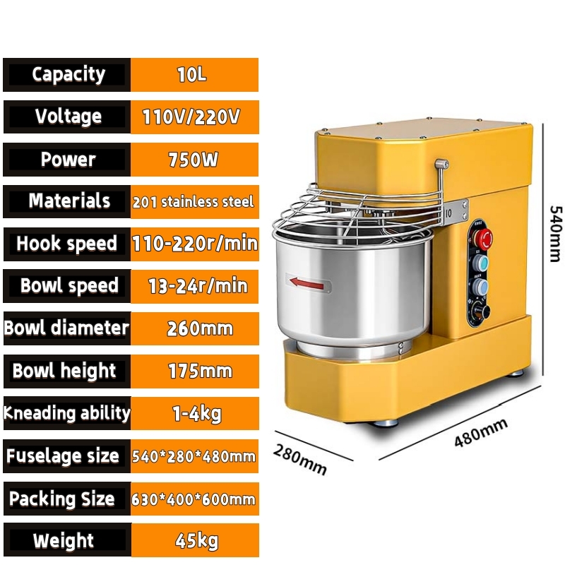 New Industrial Spiral Dough Mi - Stand Mixer ulasan dan harga