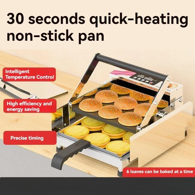 Commercial Double-layer Automa - Toaster ulasan dan harga
