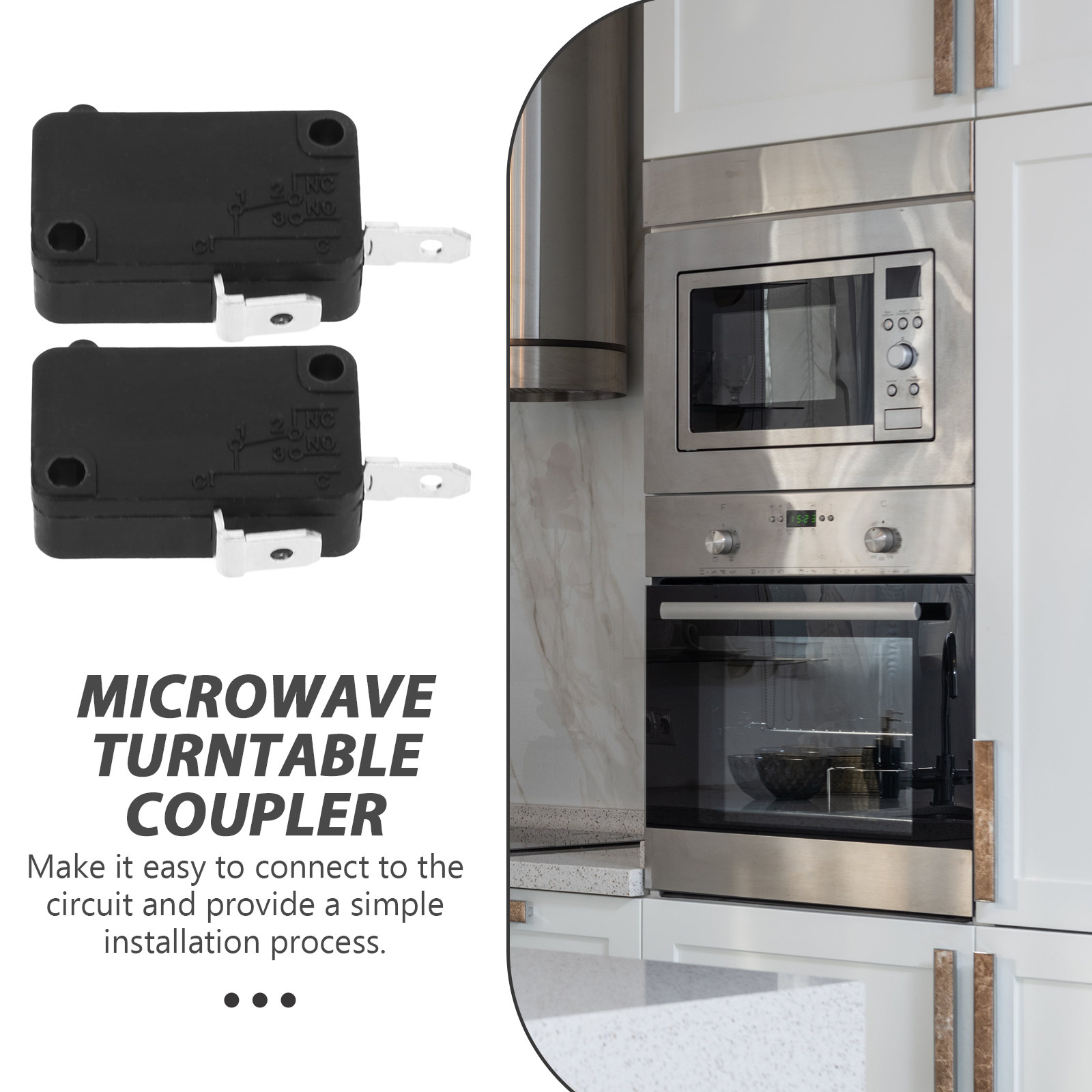 2Pcs Micro Switch 2-Pin Normal - Microwave Oven ulasan dan harga