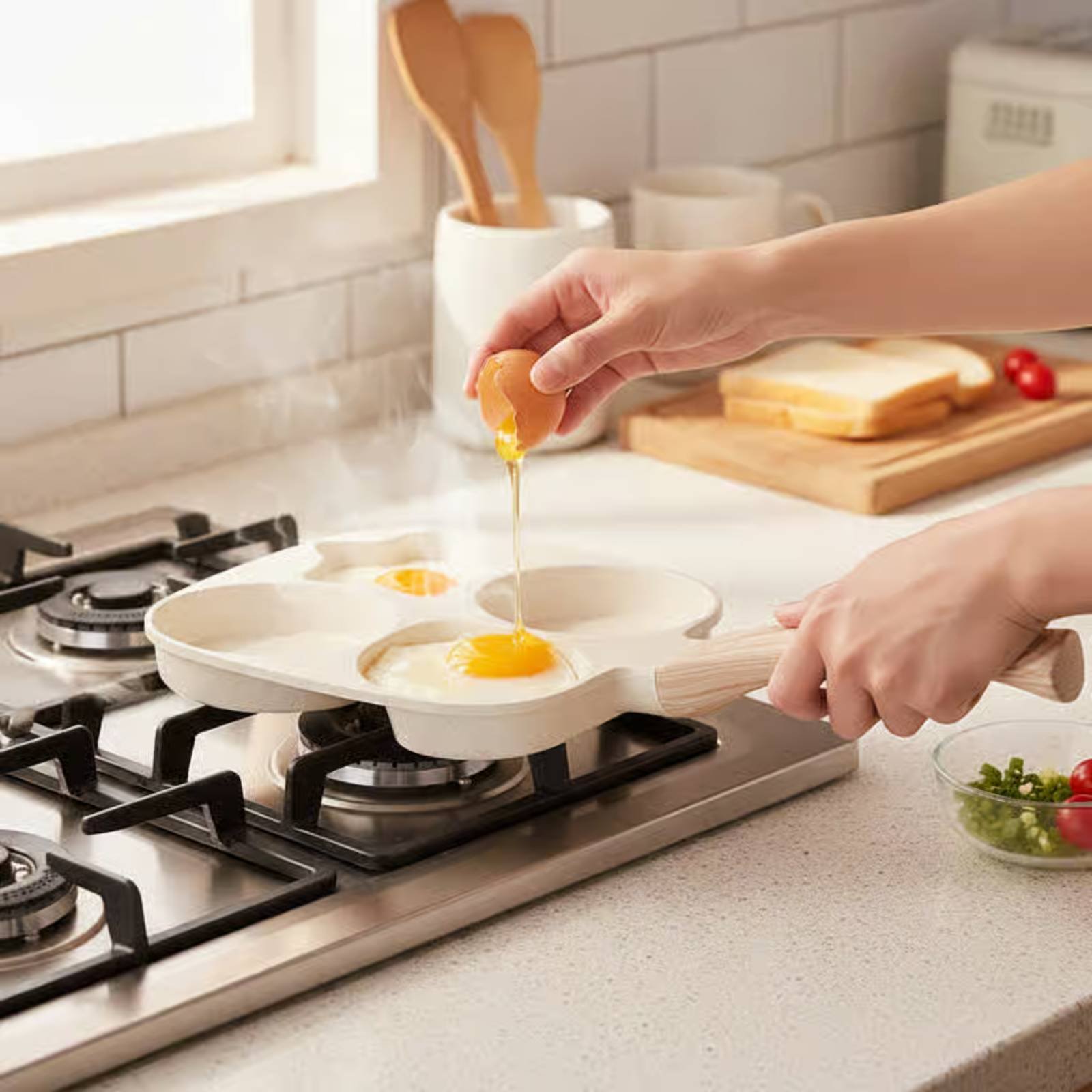 Non-Stick Breakfast Pan Long-L - Induction Cooker ulasan dan harga