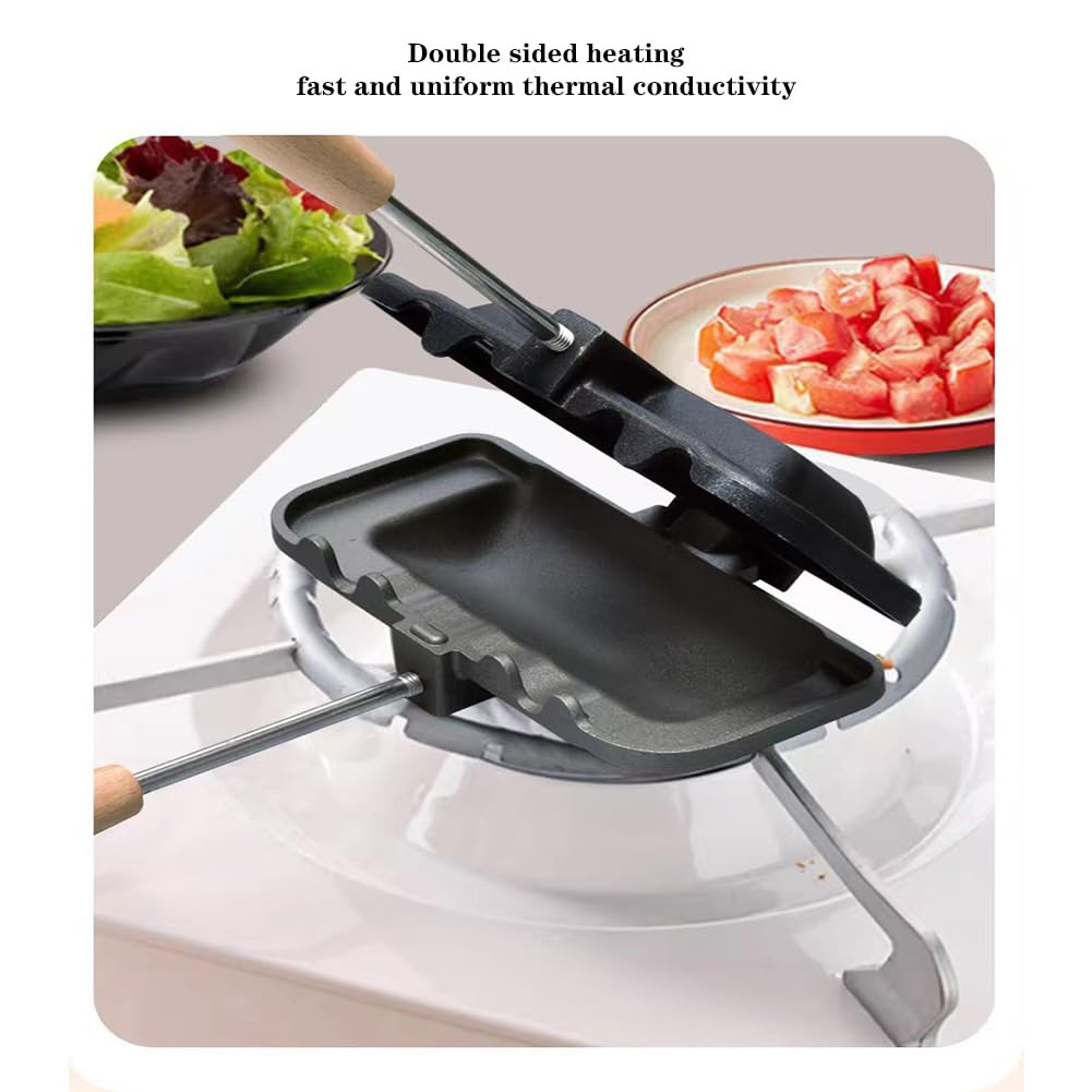 Sandwich Maker with Wooden Han - Toaster ulasan dan harga