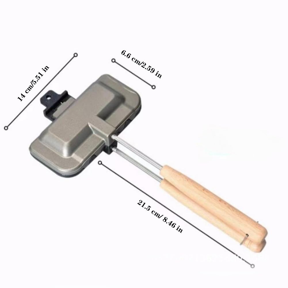 Sandwich Maker with Wooden Han - Toaster ulasan dan harga