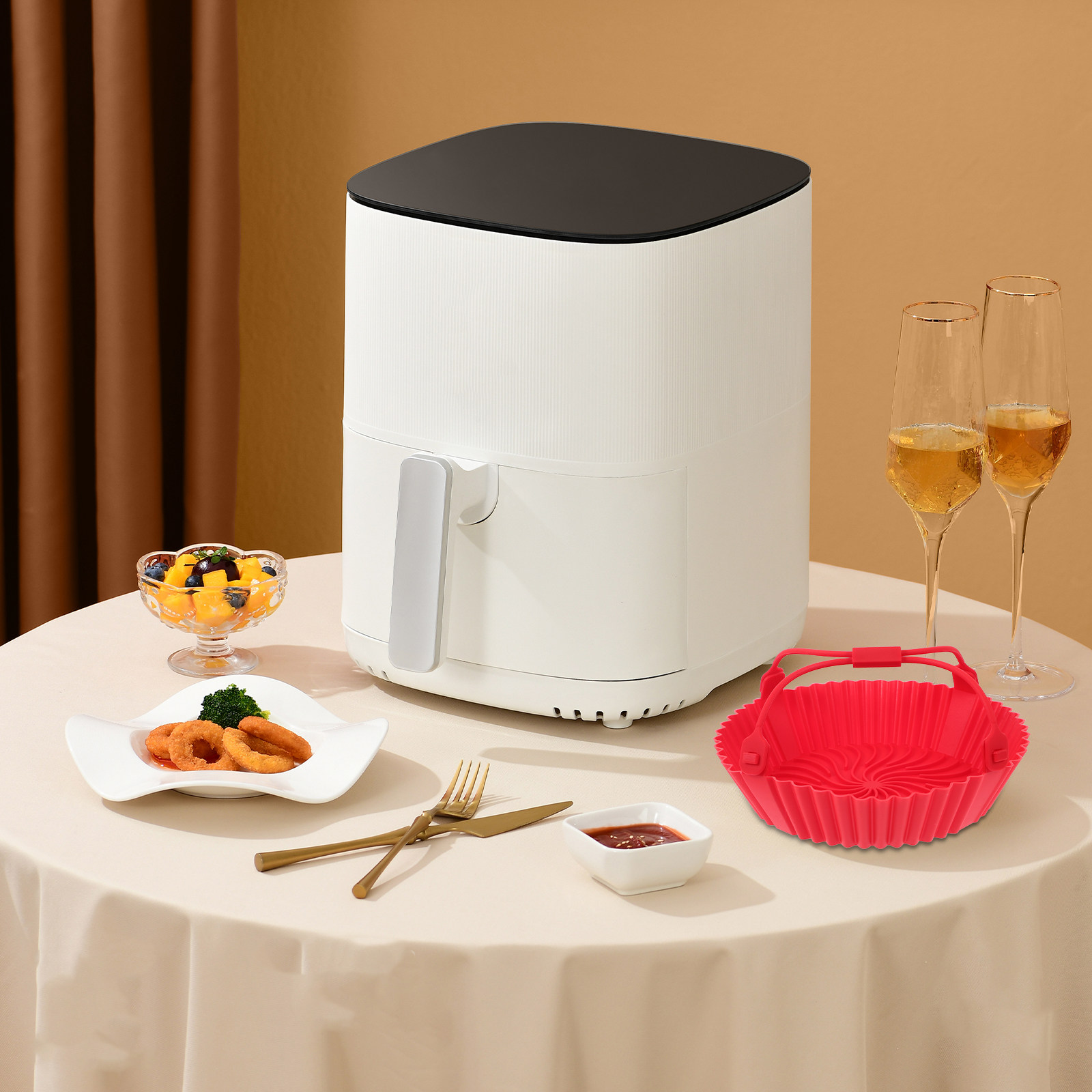 Air Fryer Silicone Pot Non Sti - Air Fryer ulasan dan harga