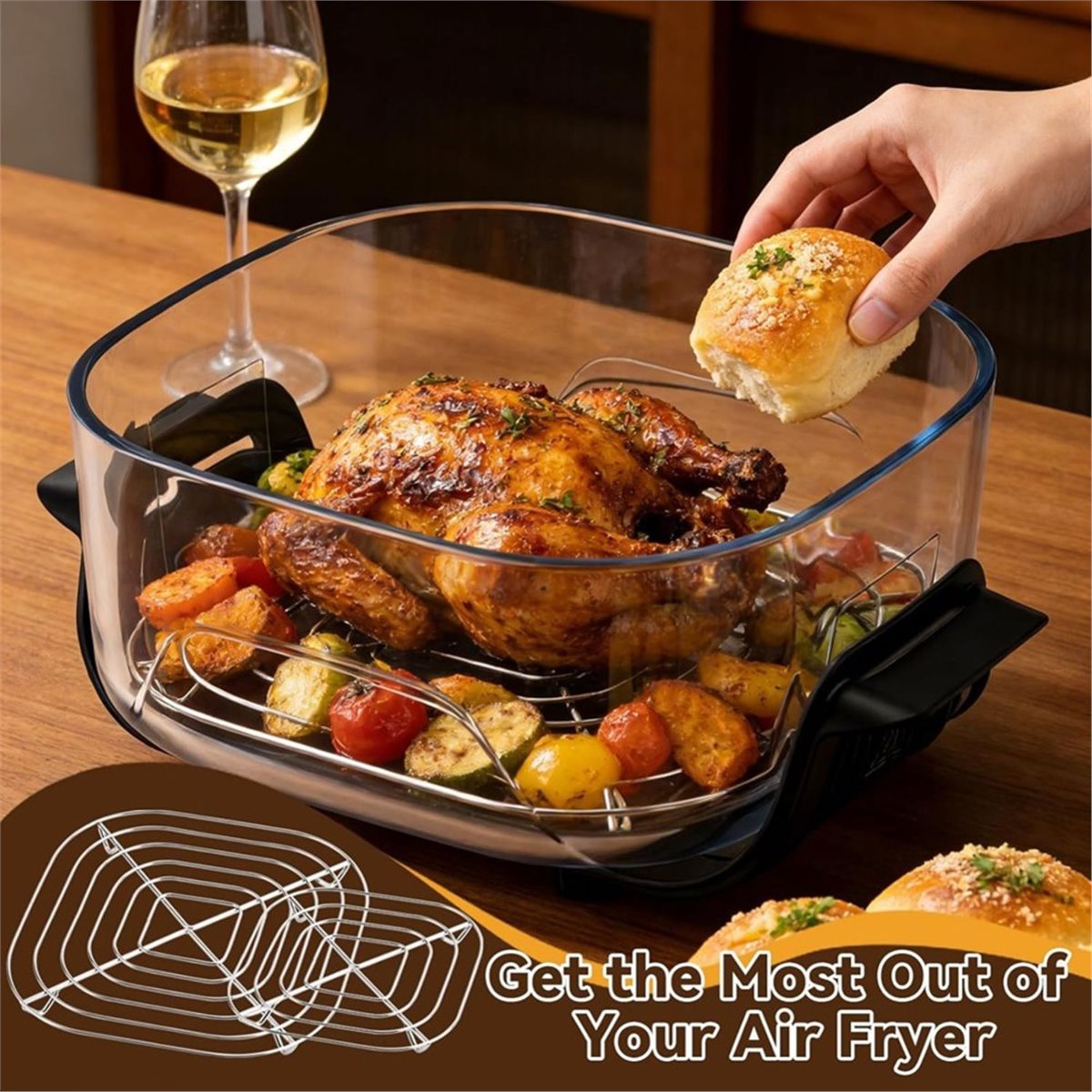 update. 3PCS Stainless Steel R - Air Fryer ulasan dan harga