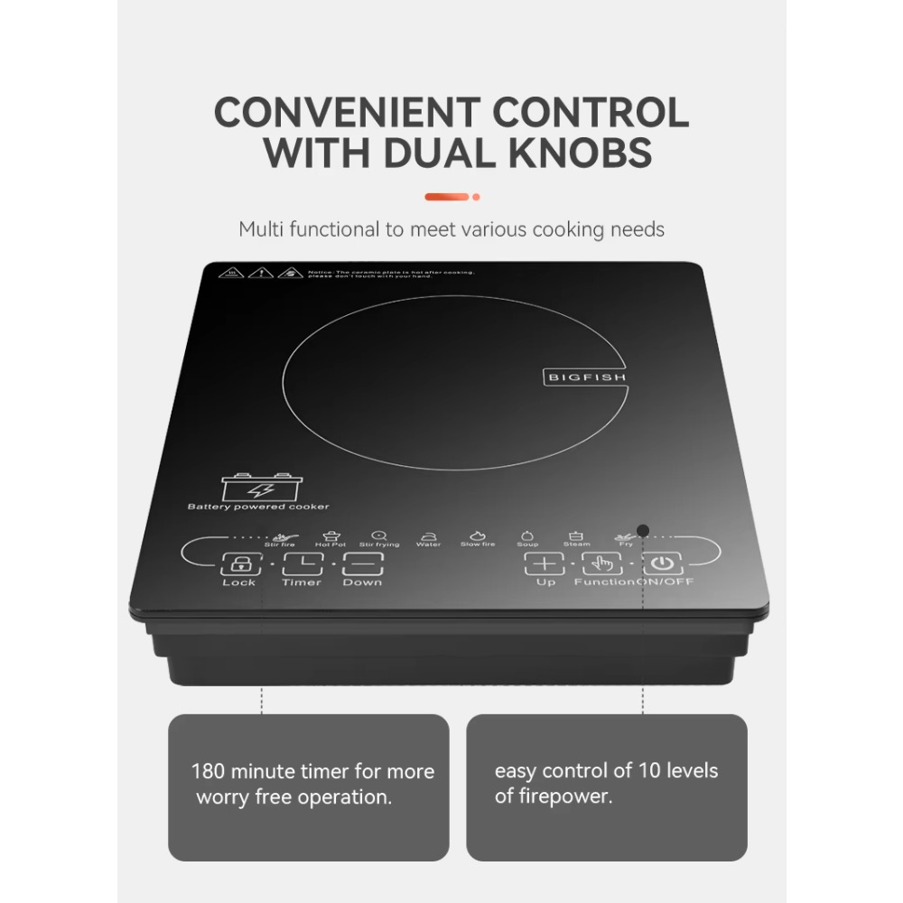 24V/48V Solar DC Induction Coo - Induction Cooktop Portable ulasan dan harga