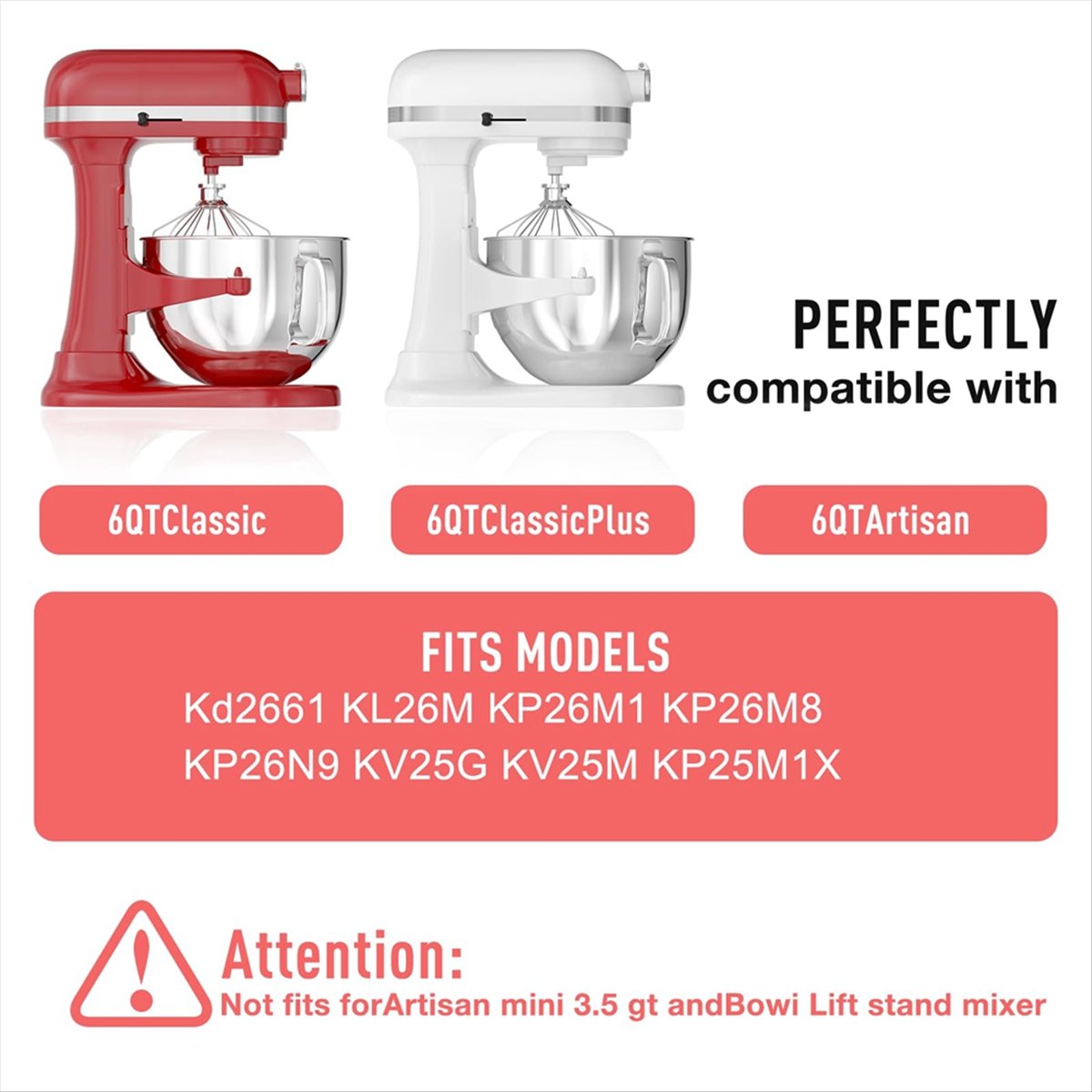 6QT Stainless Steel Mixer Bowl - Stand Mixer ulasan dan harga