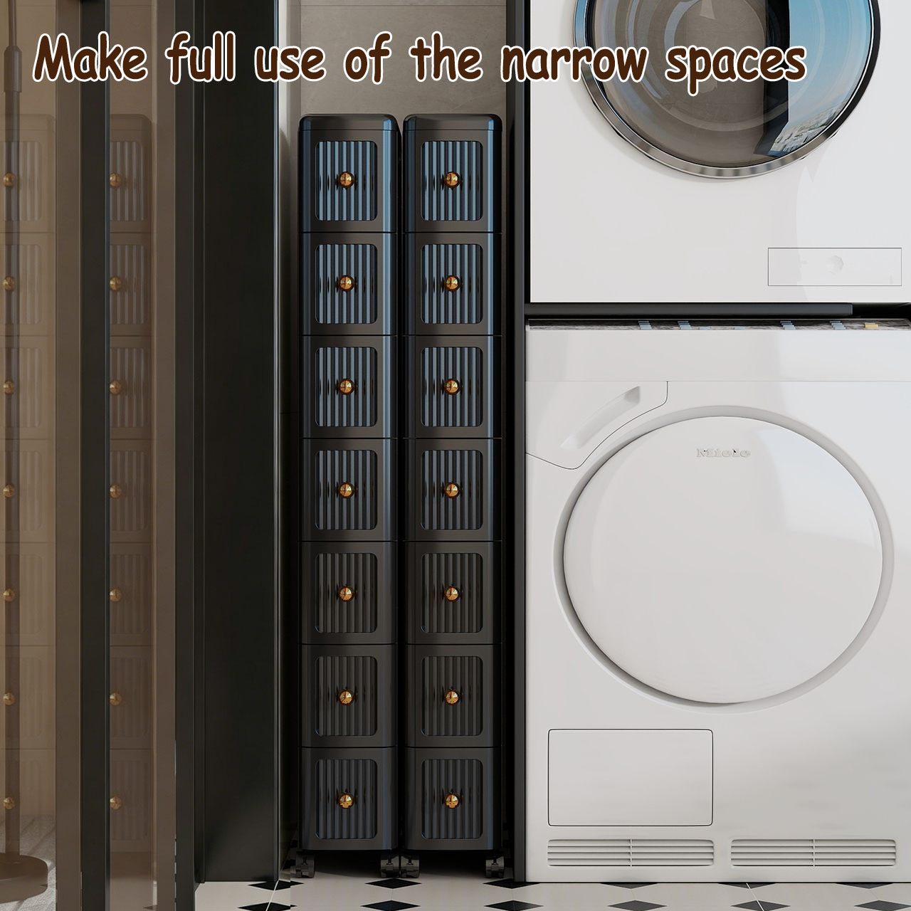 15CM Narrow Gap Drawer Storage - Kitchen Appliances Cabinet ulasan dan harga