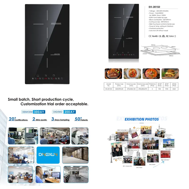 High Efficiency 2-Burner Elect - Induction Cooker ulasan dan harga