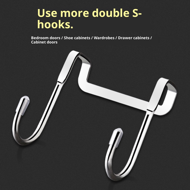 Stainless Steel Over Door Hook - Kitchen Appliances Cabinet ulasan dan harga