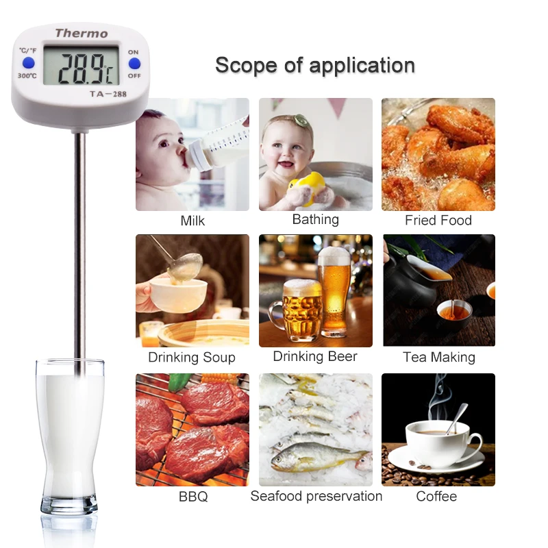 TA288 LCD Digital Food Thermom - Kitchen Appliances Video ulasan dan harga
