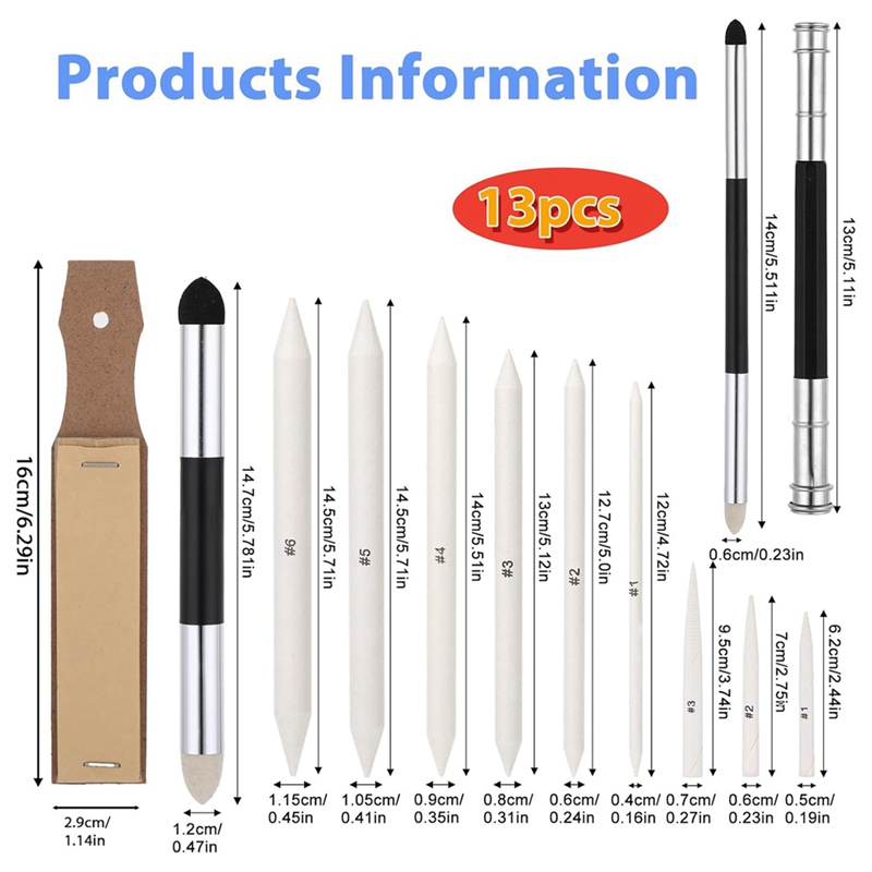 13PCS Blending Stump, Art Blen - Blender ulasan dan harga