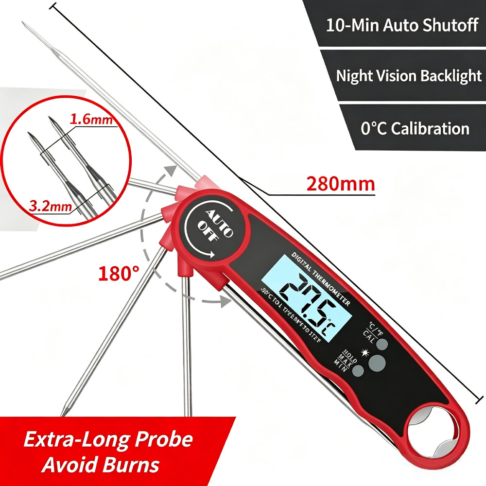 Meat Thermometer Digital – Ins - Air Fryer ulasan dan harga
