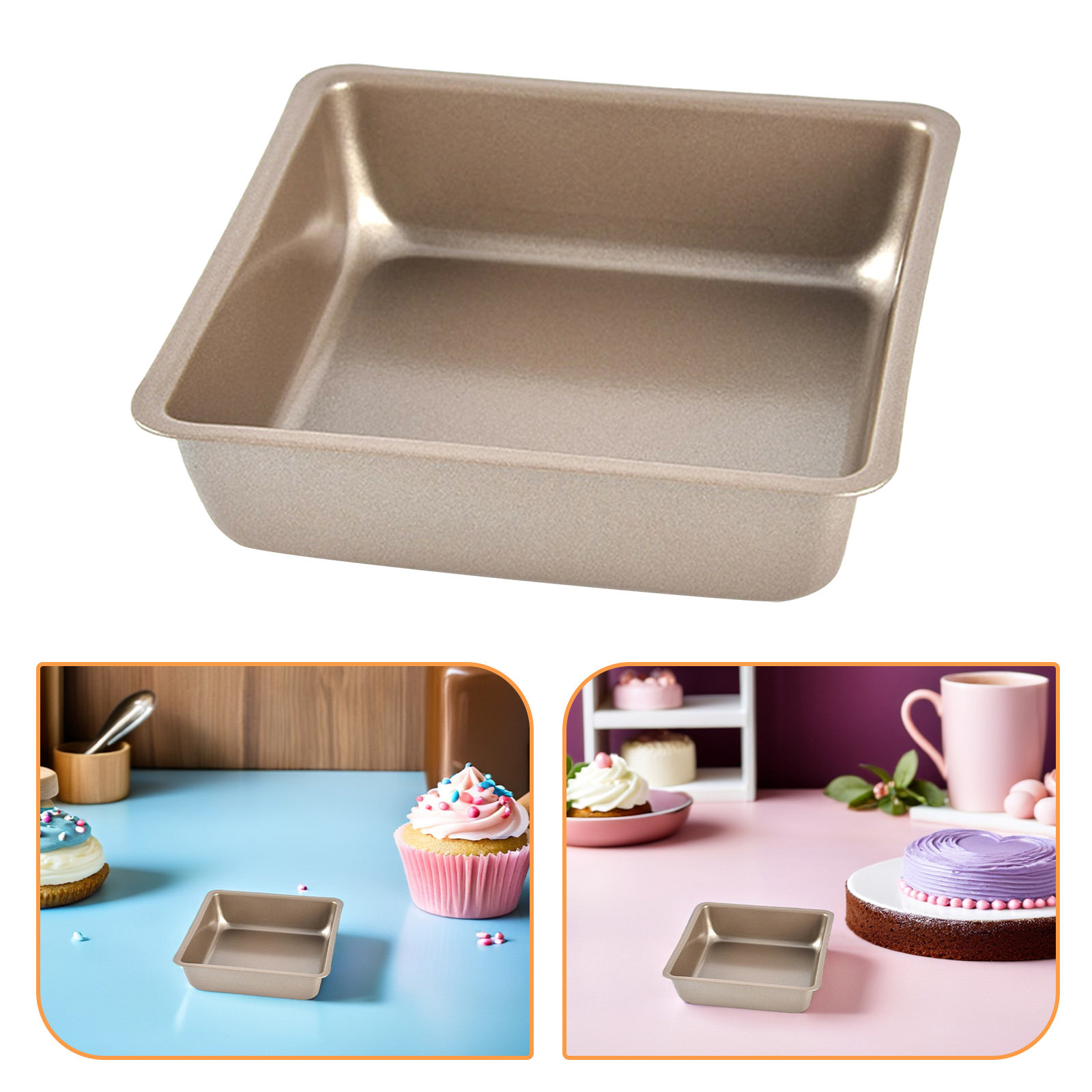 4 Pcs Square Non-stick Baking  - Air Fryer ulasan dan harga